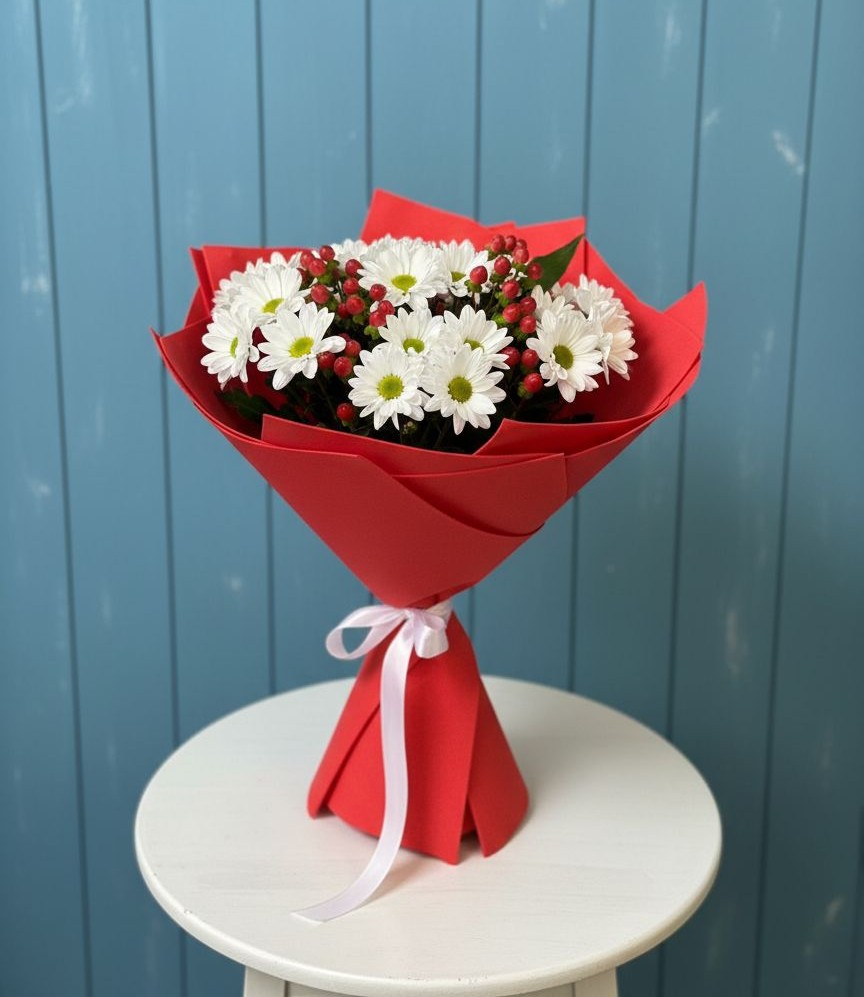 Букет цветов из: Хризантемы в Ильинке Астраханской области