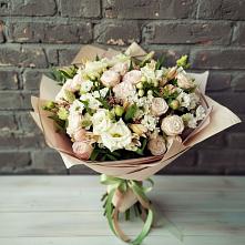 Букет цветов из:  Альстромерии, Розы и Хризантемы в Ильинке Астраханской области