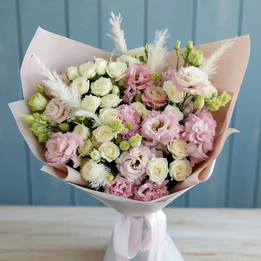 Букет цветов из: Альстромерии и Розы в Ильинке Астраханской области