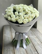 Букет 35 Белых роз в Ильинке Астраханской области