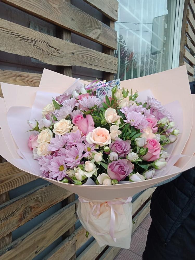 Букет цветов из: Розы и Хризантемы в Ильинке Астраханской области