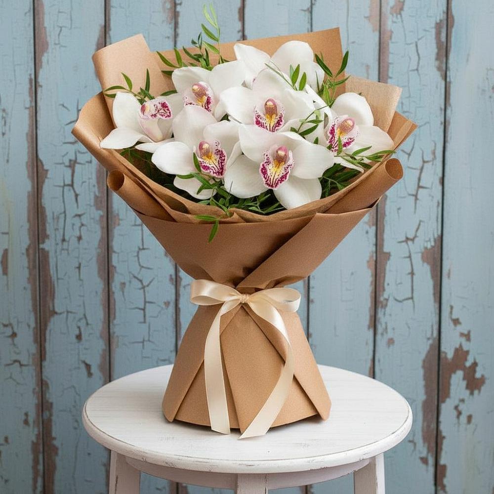 Букет цветов из: Орхидеи и Розы в Ильинке Астраханской области