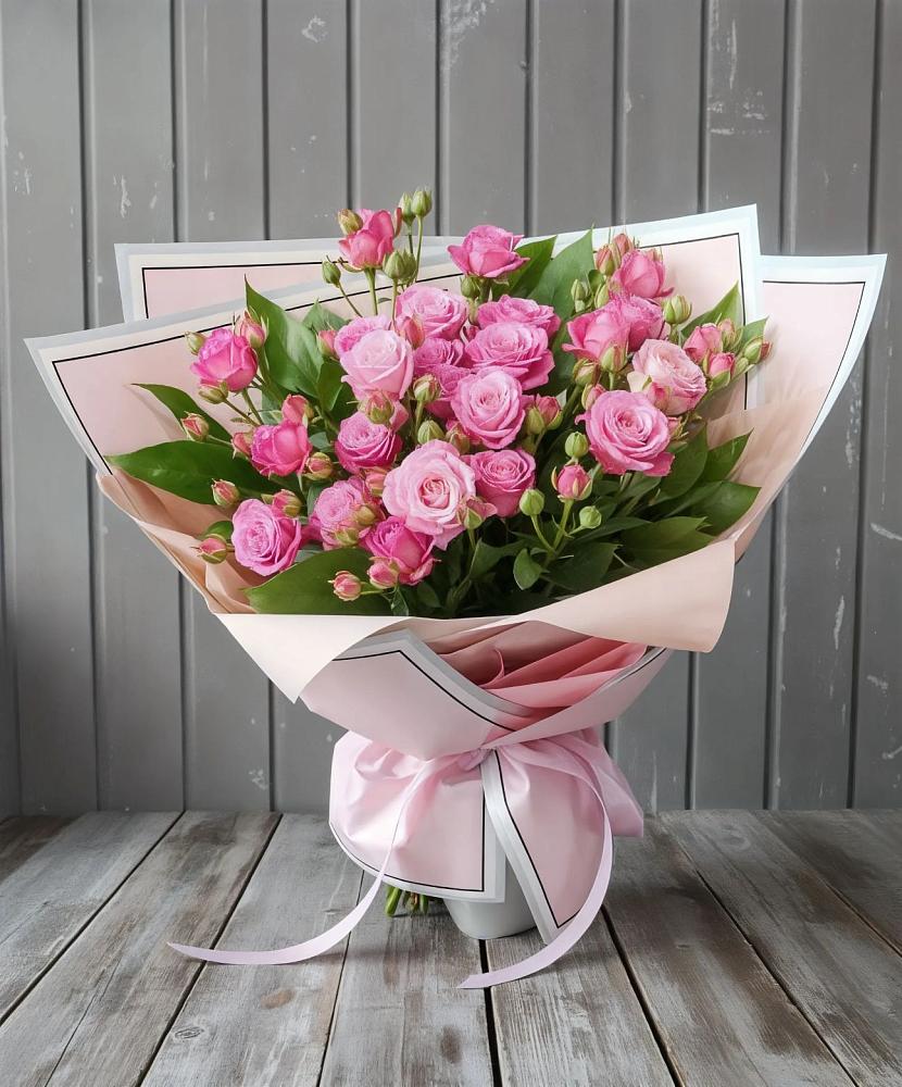 Букет Розовый кустик в Ильинке Астраханской области