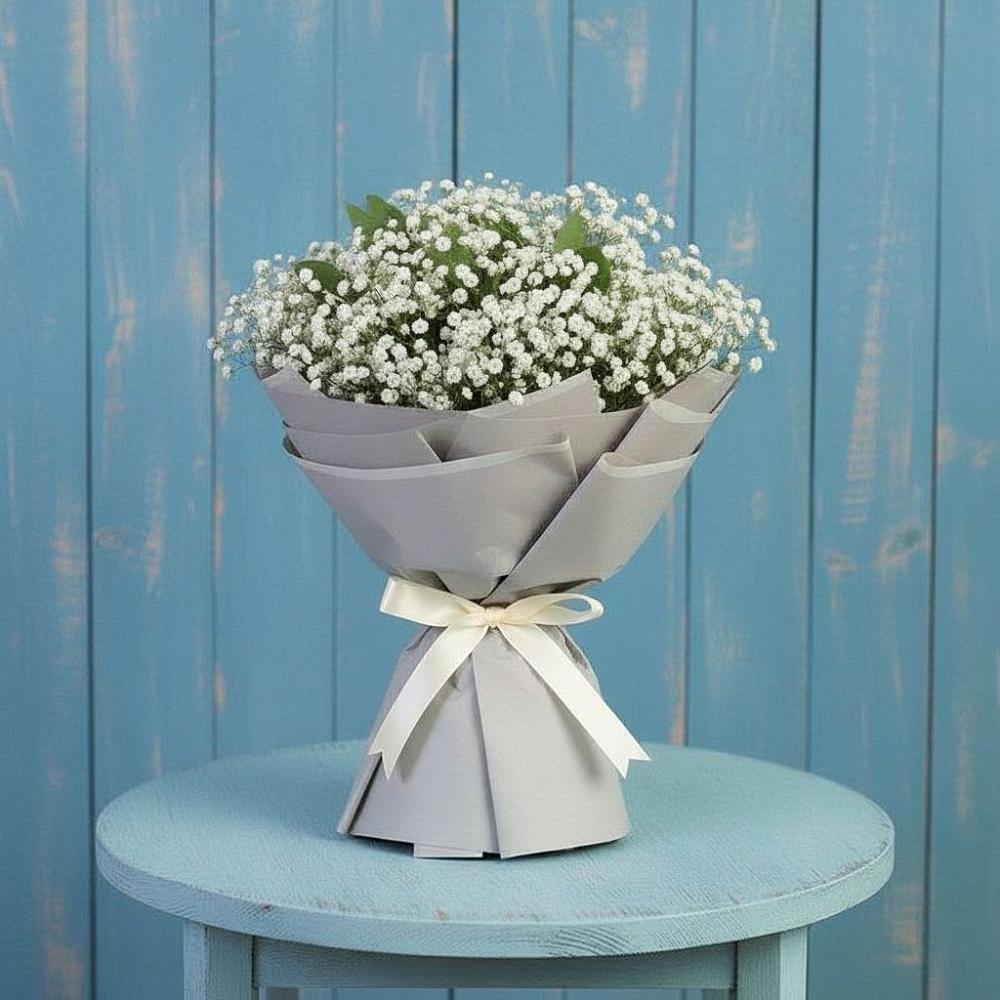 Букет цветов из: Гипсофила в Ильинке Астраханской области