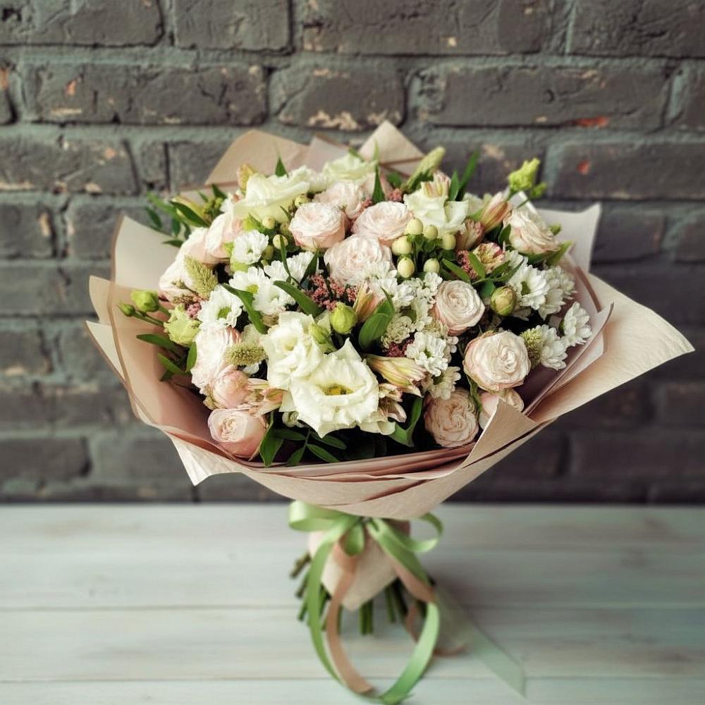Букет цветов из: Альстромерии, Розы и Хризантемы в Ильинке Астраханской области