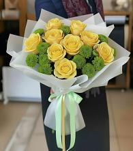 Букет цветов из:  Хризантемы и Розы #REPLACE_PRED# Ильинке Астраханской области