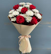 Букет цветов из:  Розы и Хризантемы в Ильинке Астраханской области
