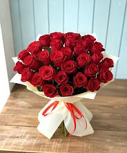 Букет 29 Красных роз в Ильинке Астраханской области