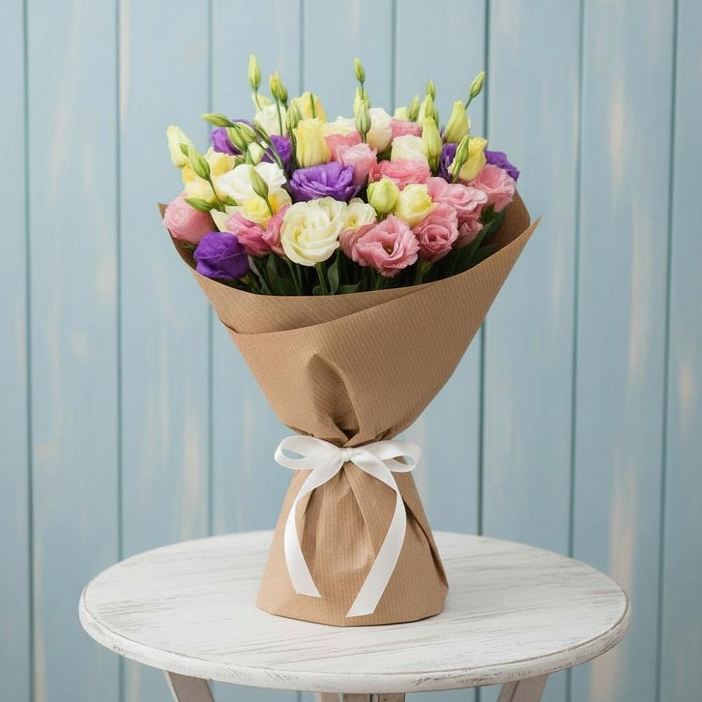 Букет цветов из: Лизиантусы в Ильинке Астраханской области