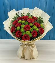 Букет цветов из:  Розы и Хризантемы в Ильинке Астраханской области