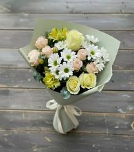 Букет цветов из:  Альстромерии, Розы и Хризантемы в Ильинке Астраханской области
