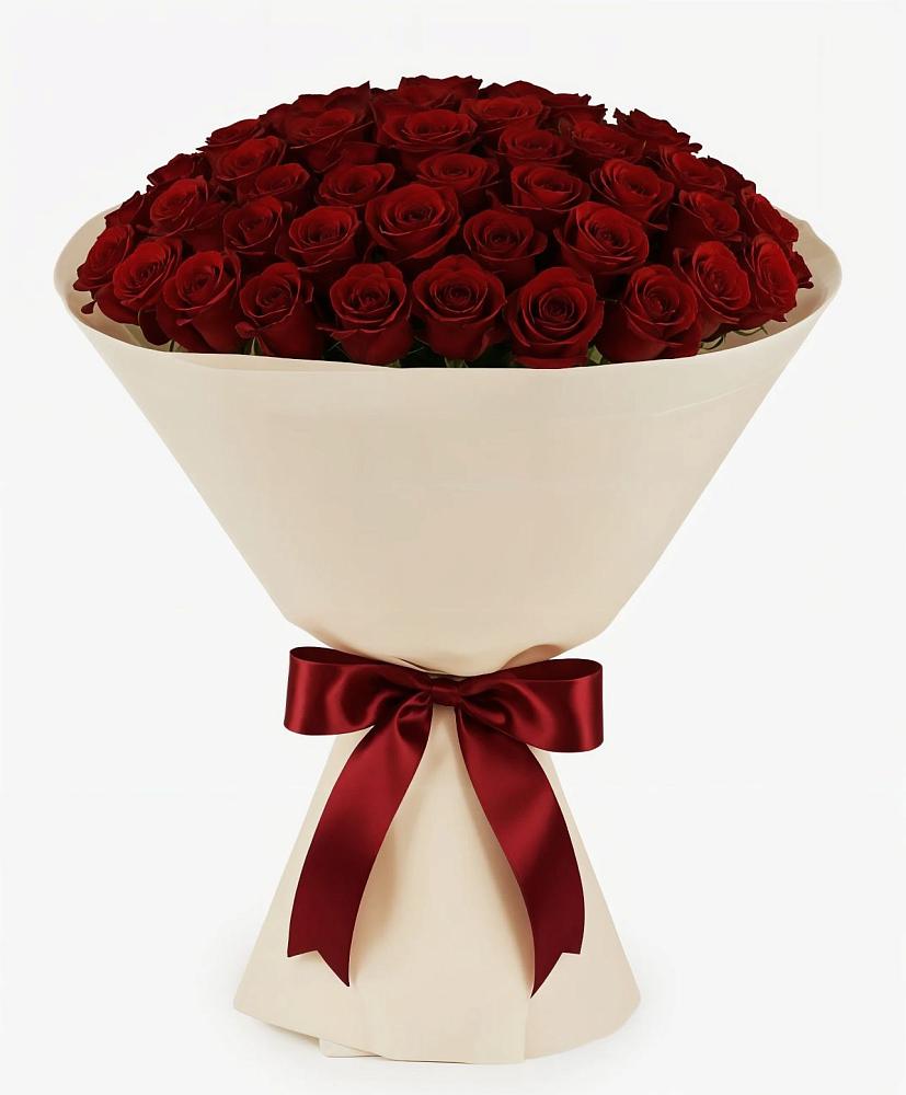 Букет 101 Бордовая роза Блэк Бакарра в Ильинке Астраханской области