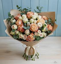 Букет цветов из:  Альстромерии и Розы в Ильинке Астраханской области